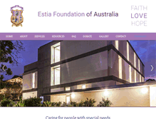 Tablet Screenshot of estia.org.au